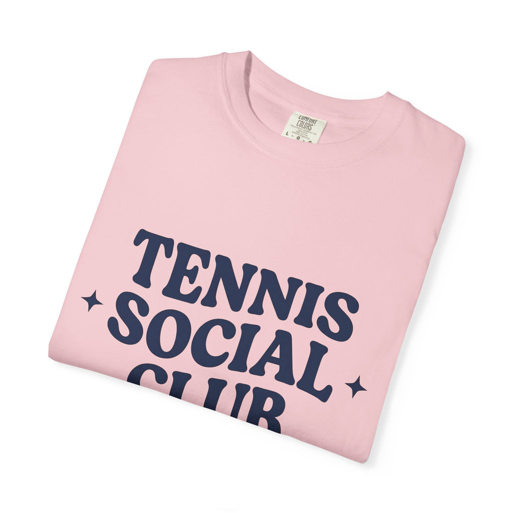 Old Text Design Shirt Tennis Squad Gift Women Distressed Tee Typography T-Shirt Player Enthusiast Vintage Tshirt Team Graphic Sleek Star