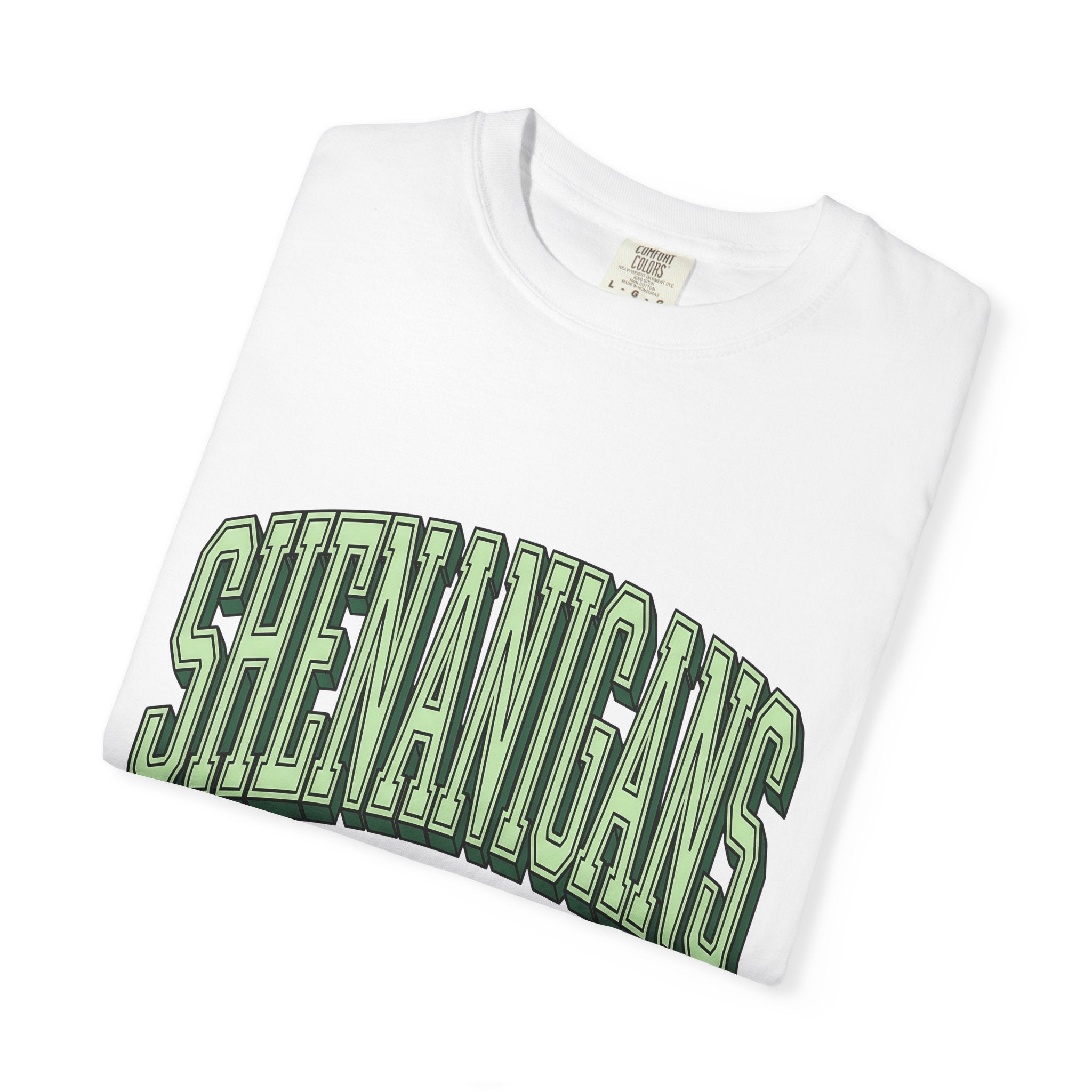 Curved Bold Text Shirt St Patrick's Day Jokes Gift Women Fun Tee Typography T-Shirt Shamrock Fan Quirky Tshirt Pun Graphic Vintage