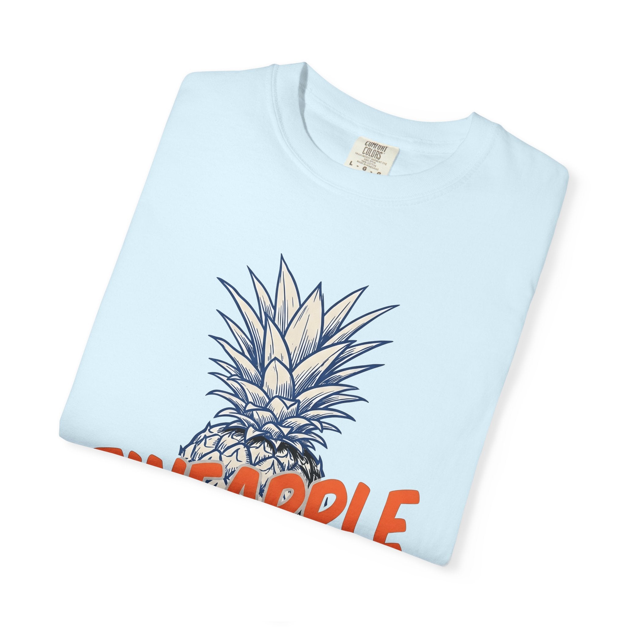 Pineapple Graphic Shirt Funny Fruit Gift Women Hand Drawn Tee Pineapple T-Shirt Humor Fan Illustrated Tshirt Fruit Illustration Retro Bold