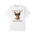 Chihuahua Sunnies Shirt Dog Jokes Gift Women Natural Tee Puppy T-Shirt Dog Fan Realistic Tshirt Humor Graphic Classic Spectacles Tshirt