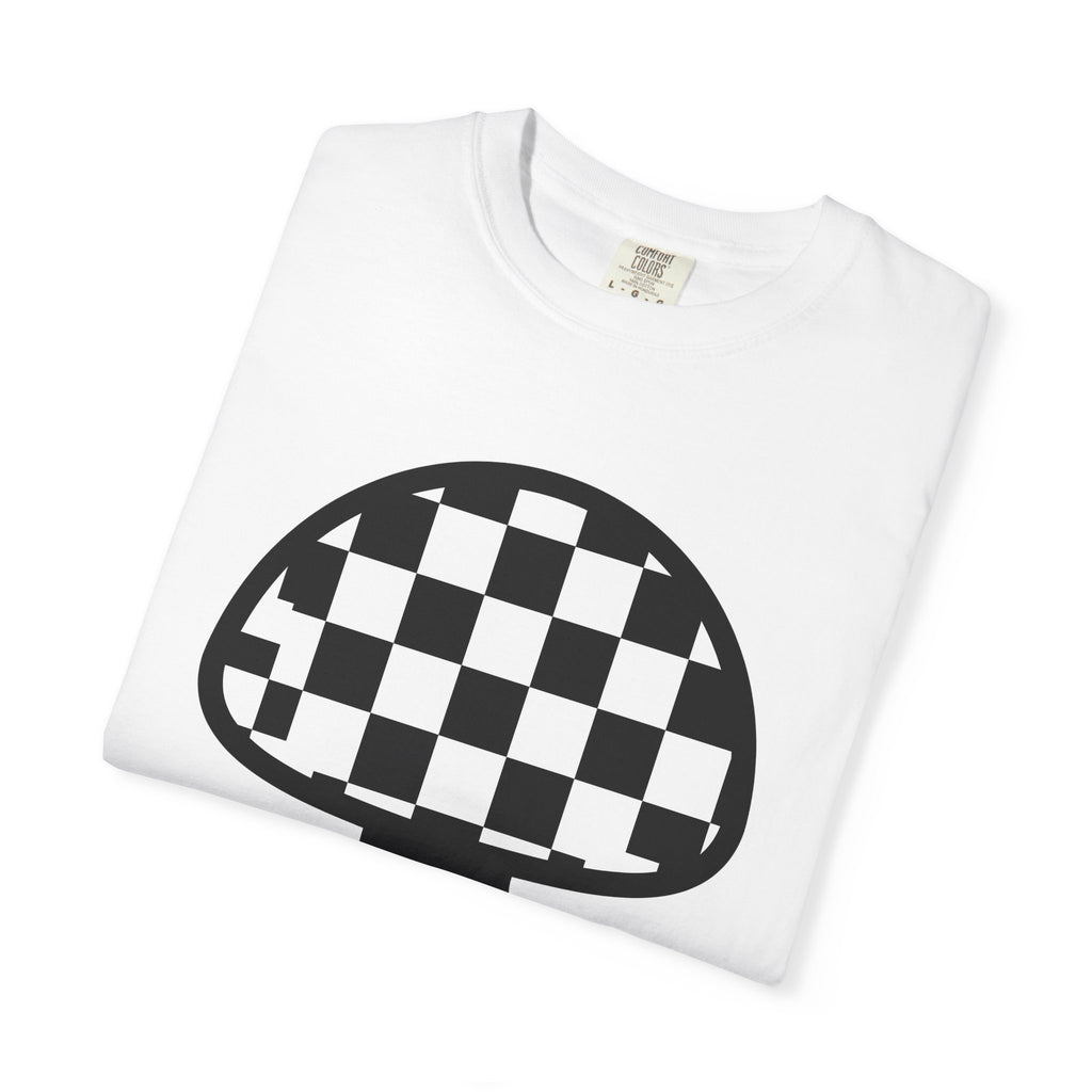Tartan Mushroom Shirt Mushroom Look Gift Women Eye-Catching Tee Fungus T-Shirt Fungi Fan Spotted Tshirt Style Graphic Sleek Weave Tshirt
