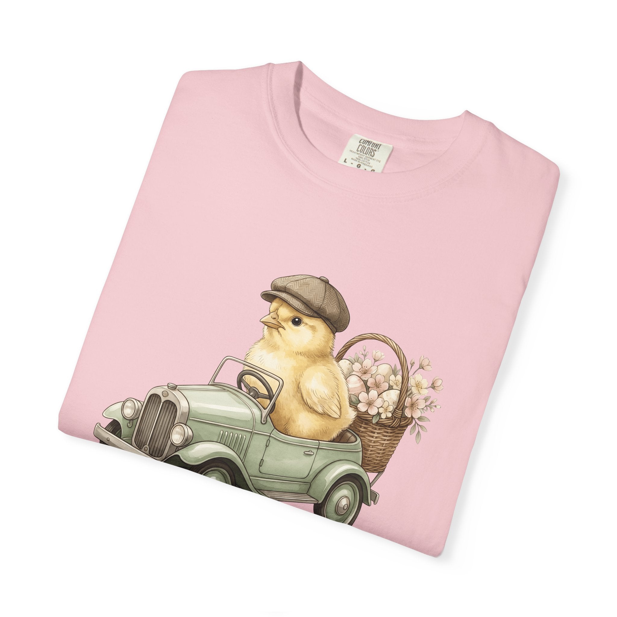 Chicken Truck Shirt Easter Pet Gift Women Playful Tee Food Truck T-Shirt Easter Fan Vintage Tshirt Animal Graphic Retro Floral Basket Tshirt