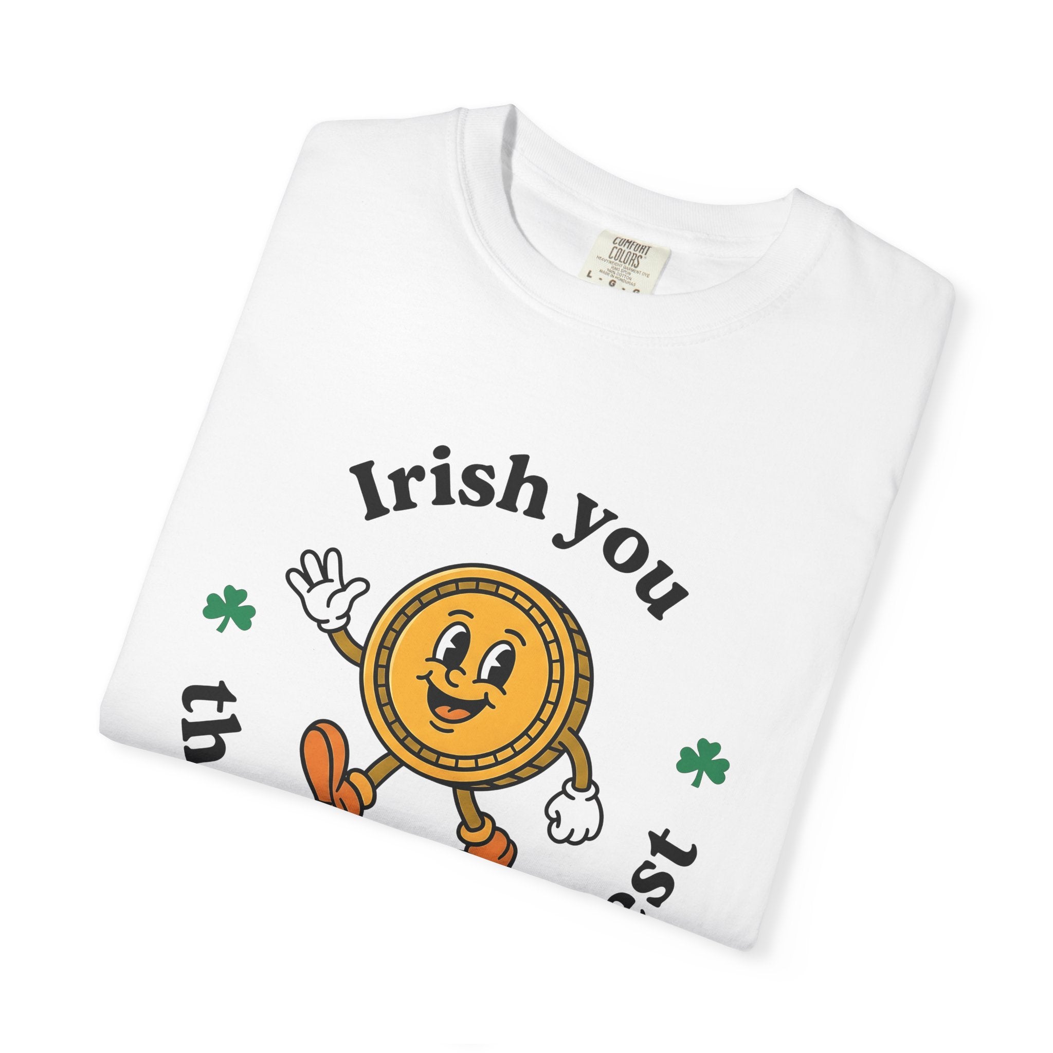 Lucky Coin Shirt St Patrick's Day Humor Gift Women Cartoon Tee Charms T-Shirt St Patricks Fan Comic Tshirt Funny Graphic Retro Shamrock