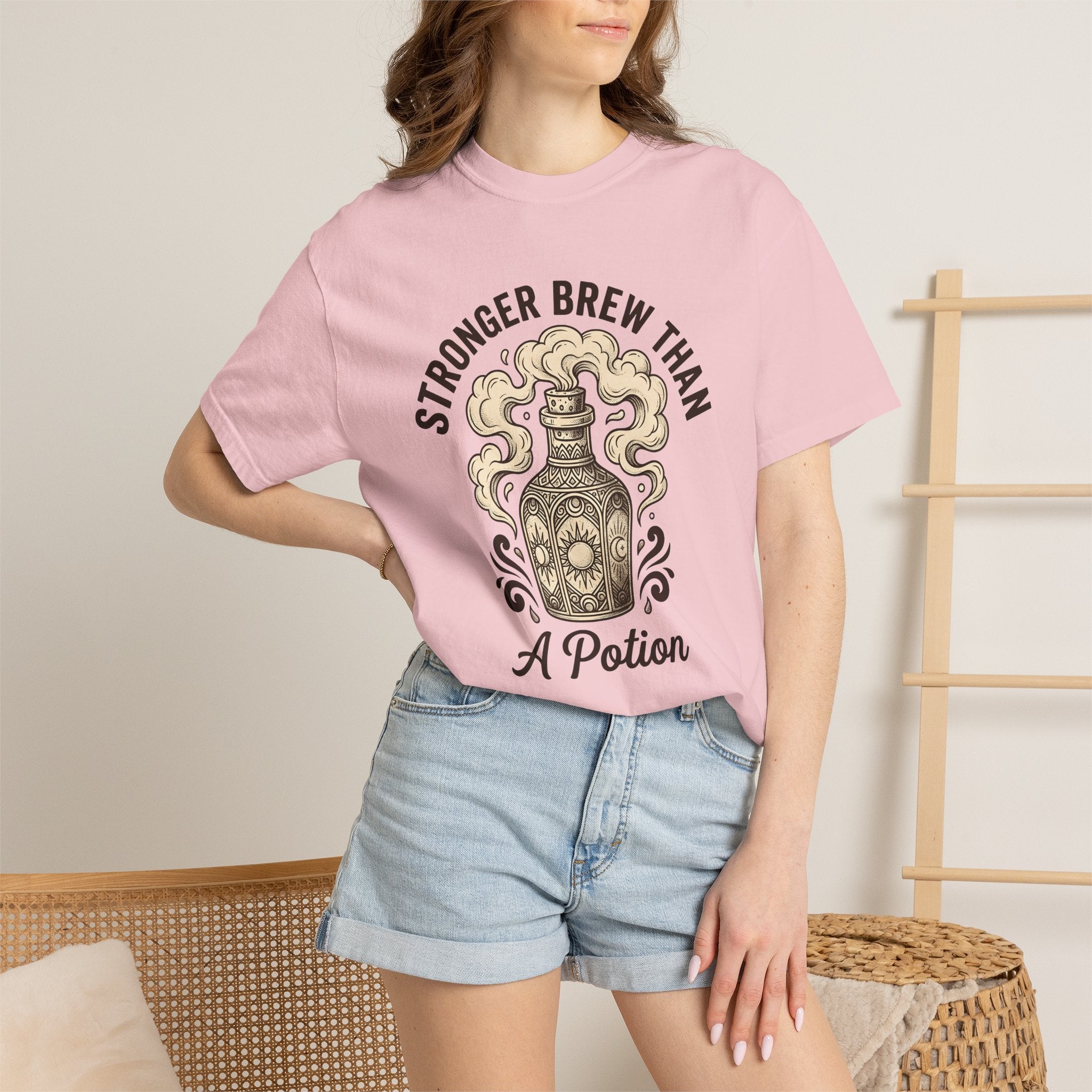 Elixir Bottle Shirt St. Valentine's Day Spells Gift Women Retro Tee Potion Bottle T-Shirt Valentine Fan Vintage Tshirt Magic Graphic Line