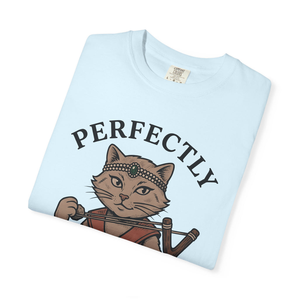 Royal Cat Shirt Cat Humor Gift Women Vintage Tee Kitty T-Shirt Cat Fan Retro Tshirt Funny Graphic Hand Drawn Slingshot Tshirt