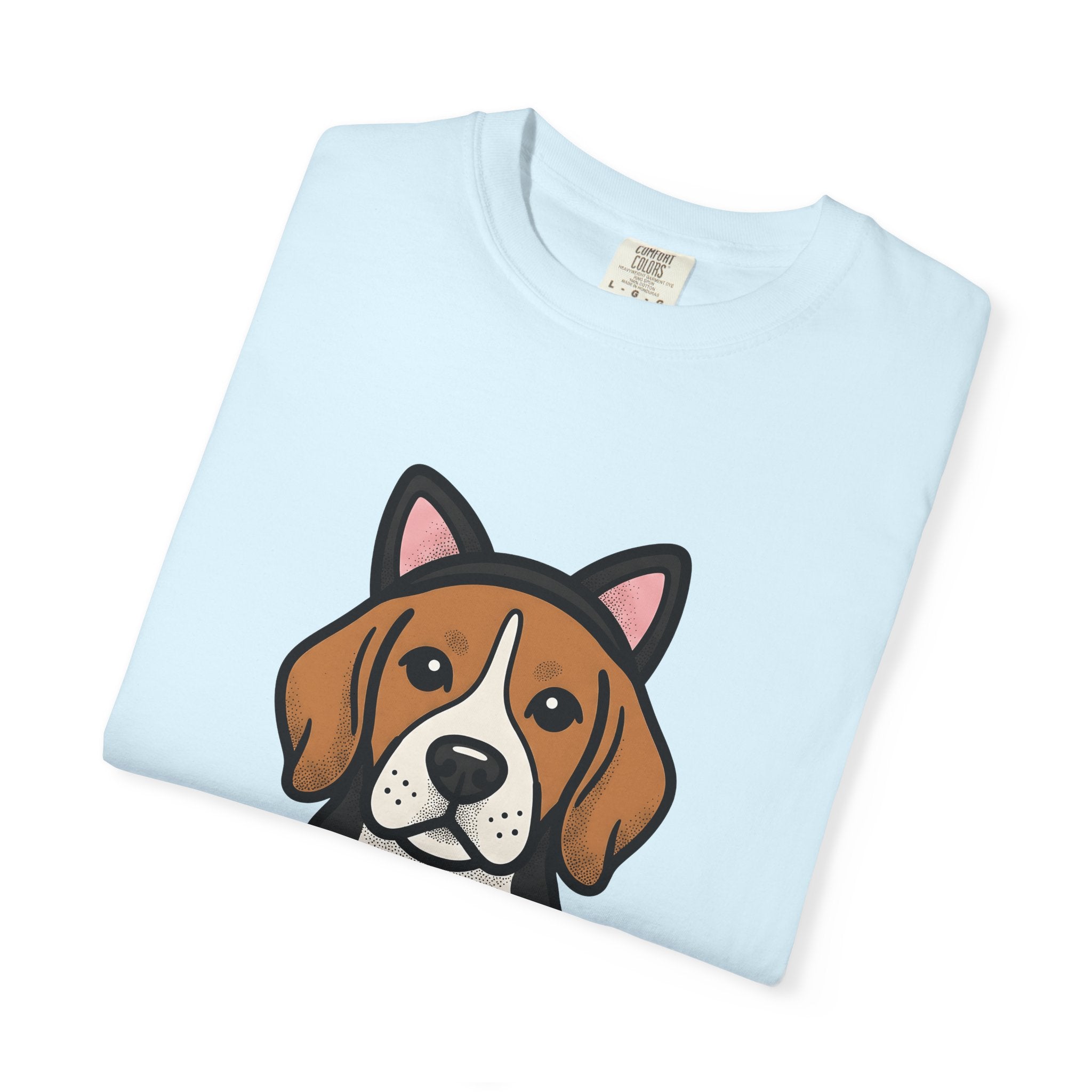 Beagle Puppy Shirt Dog Animal Gift Women Comic Tee Hound T-Shirt Dog Fan Cartoon Tshirt Wildlife Graphic Simple Feline Ears Tshirt