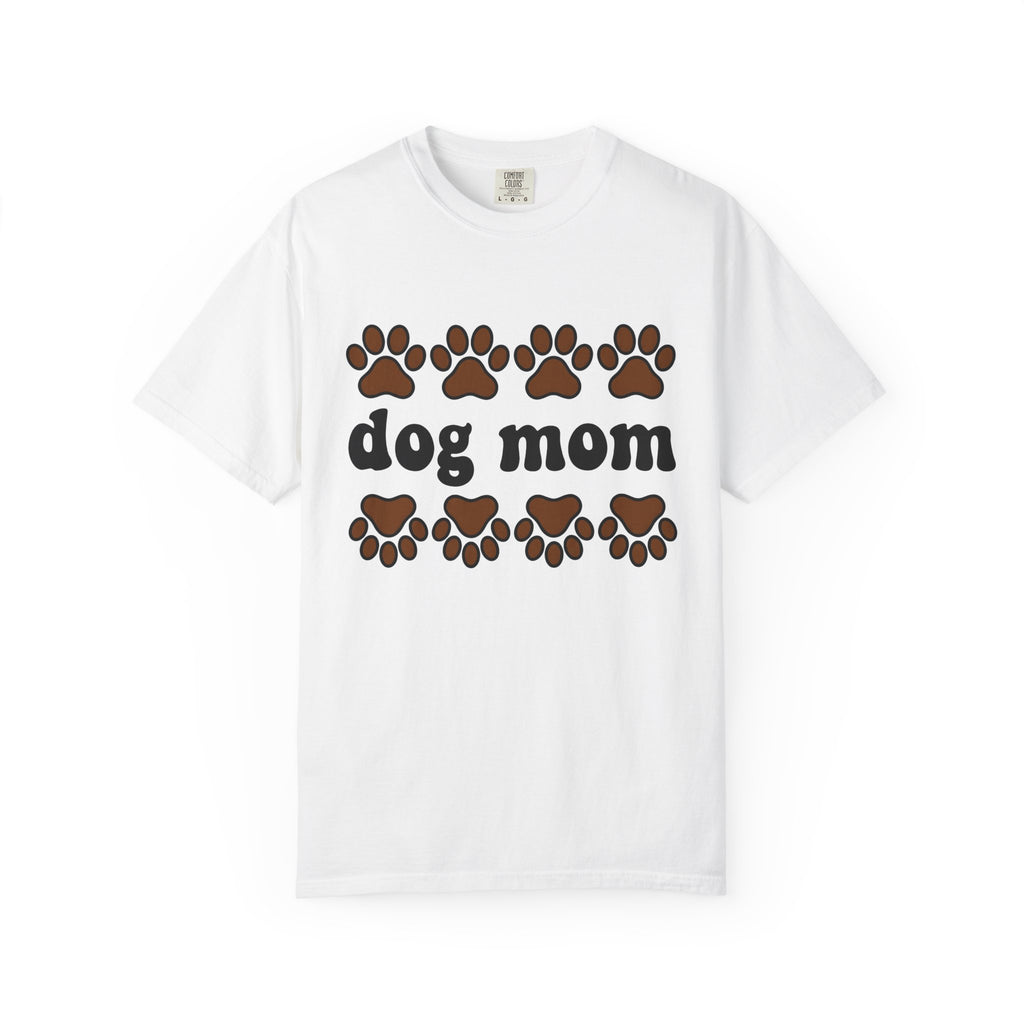 Paw Mark Shirt Dog Mom Dog Mom Wildlife Gift Women Graphic Tee Footprint T-Shirt Dog Lady Fan Illustrated Tshirt Nature Graphic Simple Pet