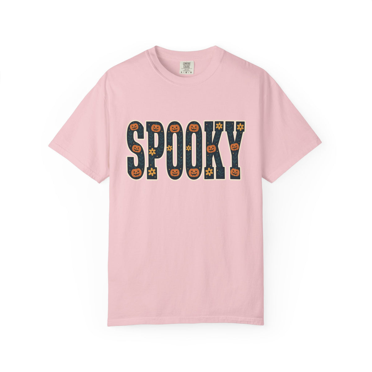 Pumpkin Flower Design Shirt Halloween Fall Gift Women Playful Tee Gourd T-Shirt Halloween Fan Pumpkin Graphic Vintage Blossoms Tshirt