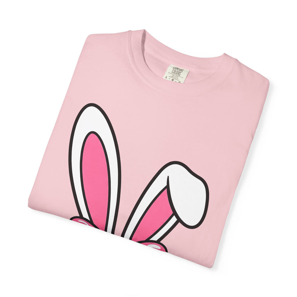 Bunny Ears Shirt Easter Animal Gift Women Cartoon Tee Rabbit Ears T-Shirt Easter Fan Bunny Tshirt Cute Graphic Simple Animal Illustration