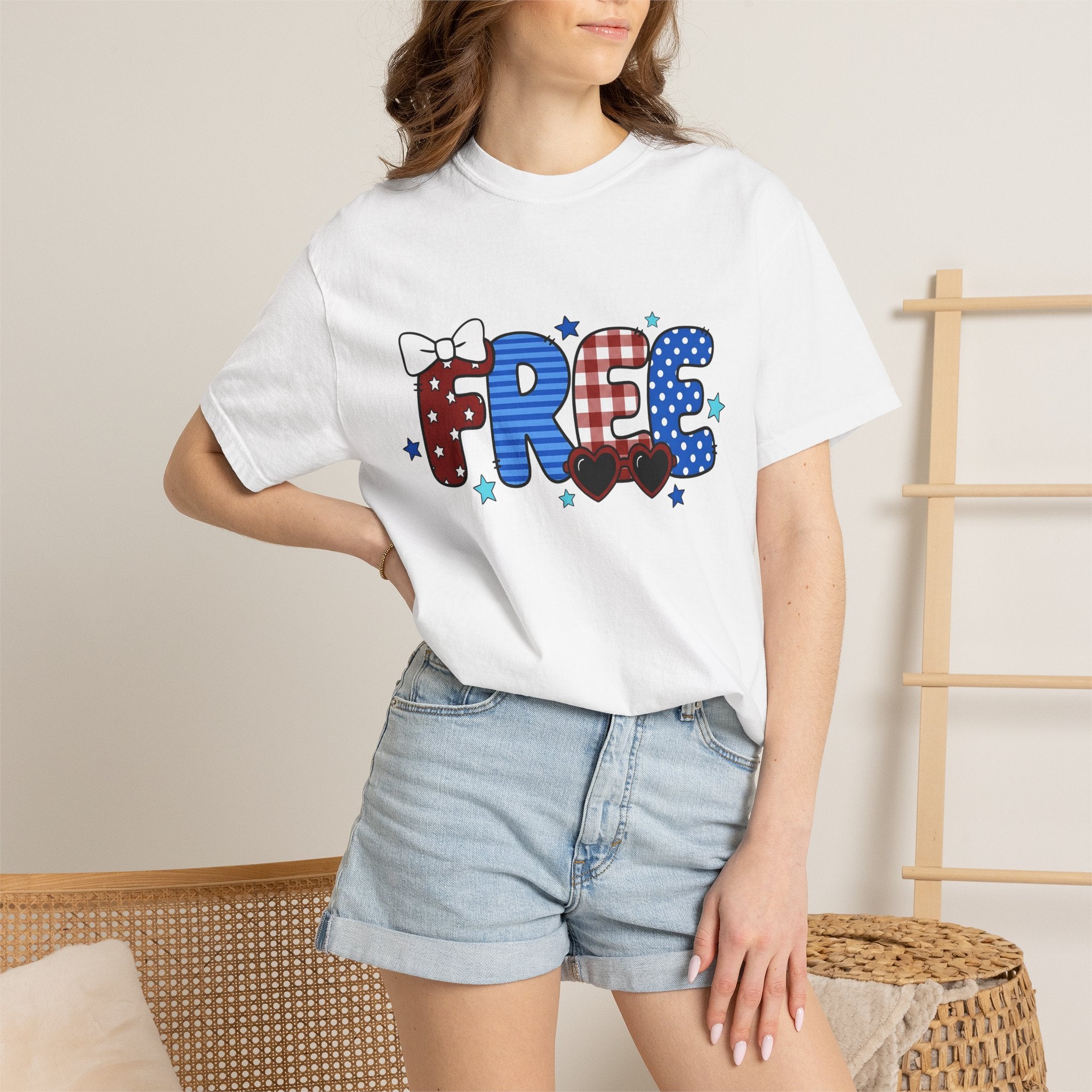 Usa Celebration Text Shirt America/4th Of July Beach Gift Women Cartoon Tee Patriotic T-Shirt Independence Day Fan Comic Tshirt Coastal