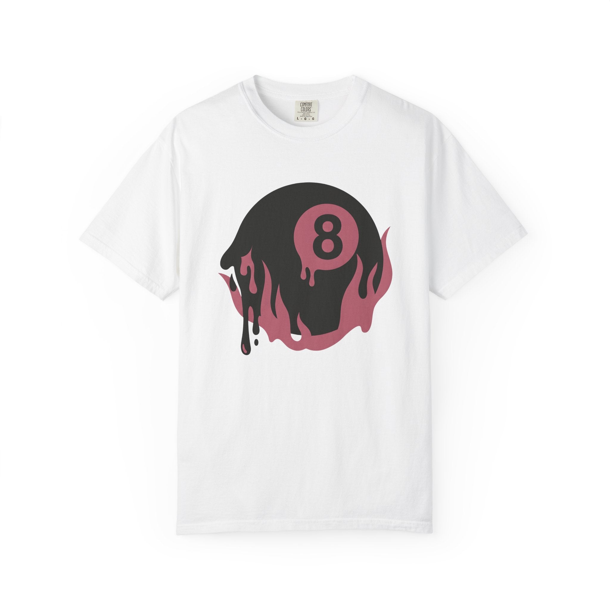 Burning 8 Ball Shirt Billiards Video Games Gift Women Modern Graphic Tee Eight Ball T-Shirt Pool Fan Graphic Tshirt Gamer Graphic Vintage