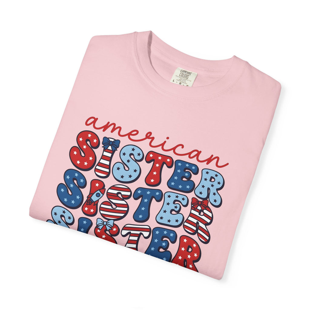 American Stars Stripes Shirt 4th Of July Relatives Gift Women Modern Graphic Tee American Flag T-Shirt Independence Day Fan Patriotic Tshirt