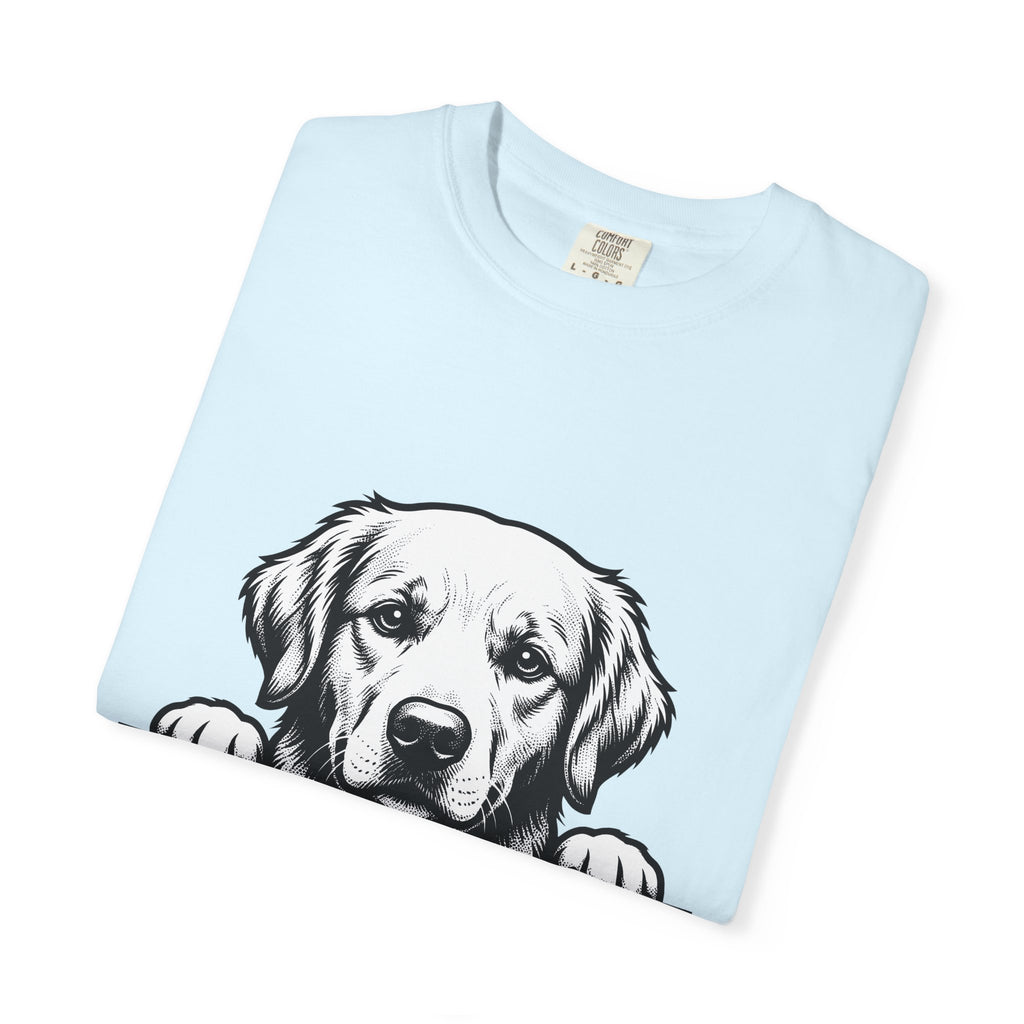Golden Retriever Shirt Dog Pets Gift Women Line Art Tee Retriever T-Shirt Dog Fan Canine Graphic Doggy Design Tshirt Vintage Paws Tshirt