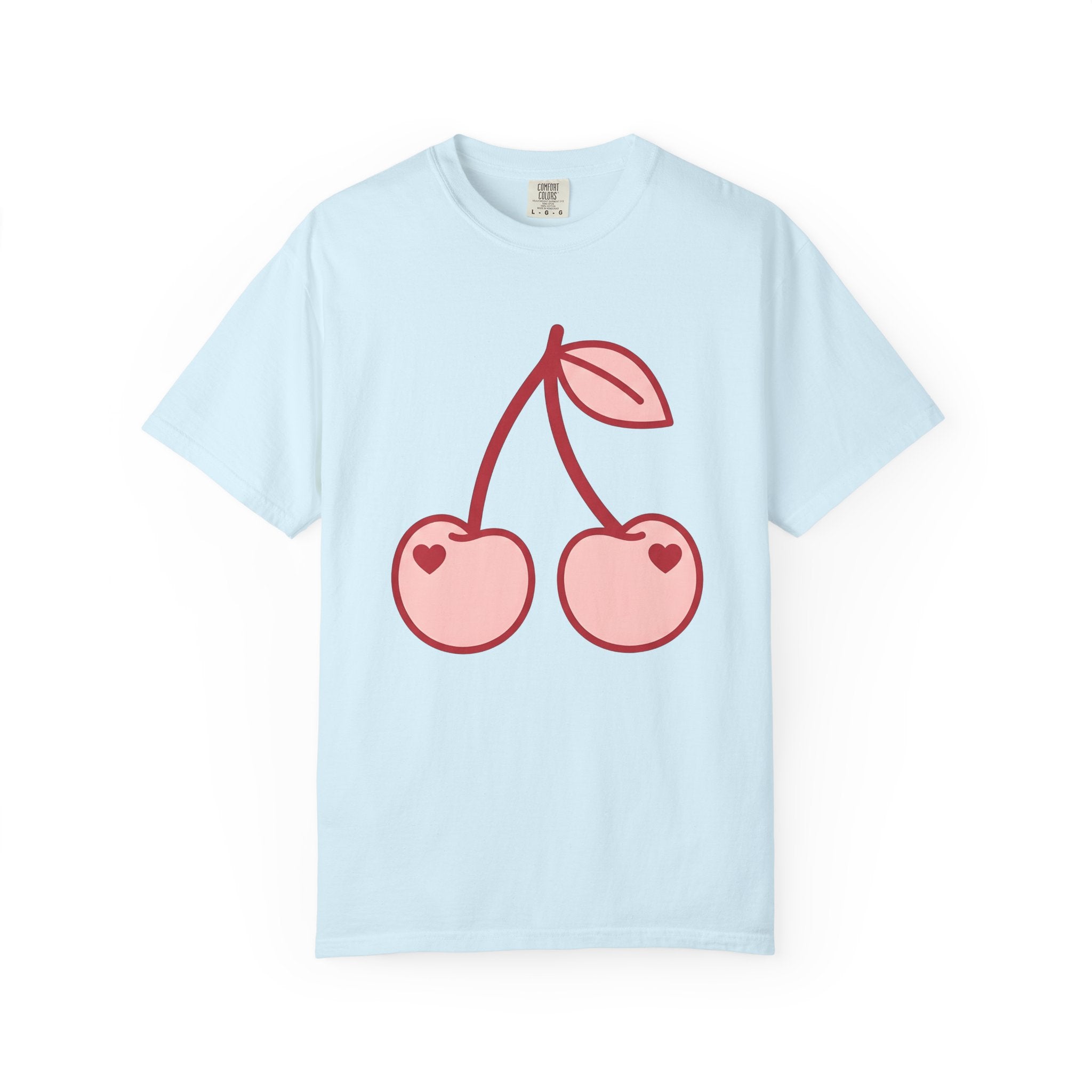 Cherry Couple Shirt Valentines Day Love Gift Women Minimalist Tee Cherries T-Shirt Valentine Fan Simple Tshirt Romance Graphic Retro Heart