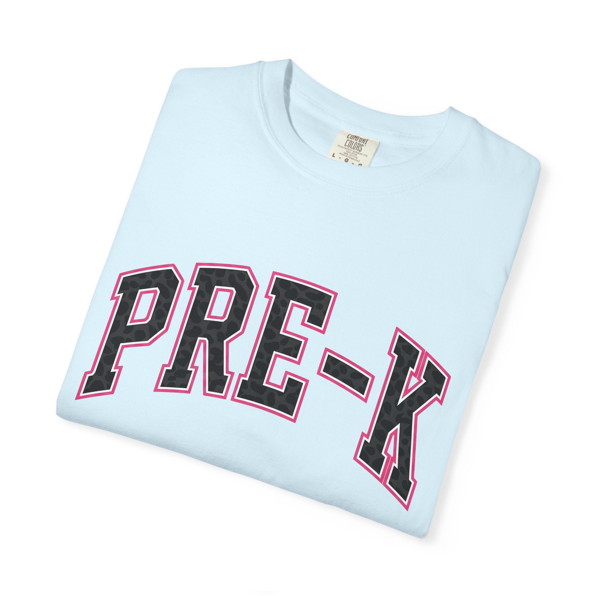 Leopard Varsity Letters Shirt Teachers Education Gift Women Thick Tee Varsity Jacket T-Shirt Educator Enthusiast Bold Tshirt Learning