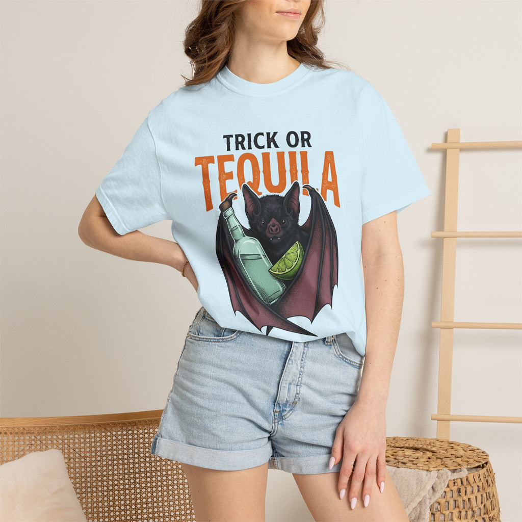 Bat Alcohol Bottle Shirt Halloween Festivity Gift Women Old School Tee Liquor Bottle T-Shirt Spooky Fan Booze Graphic Tshirt Doodle Lemon