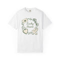 Heart Lock Bird Design Shirt St Patrick's Day Romance Gift Women Retro Tee Lock T-Shirt Shamrock Fan Vintage Tshirt Love Graphic Sketch