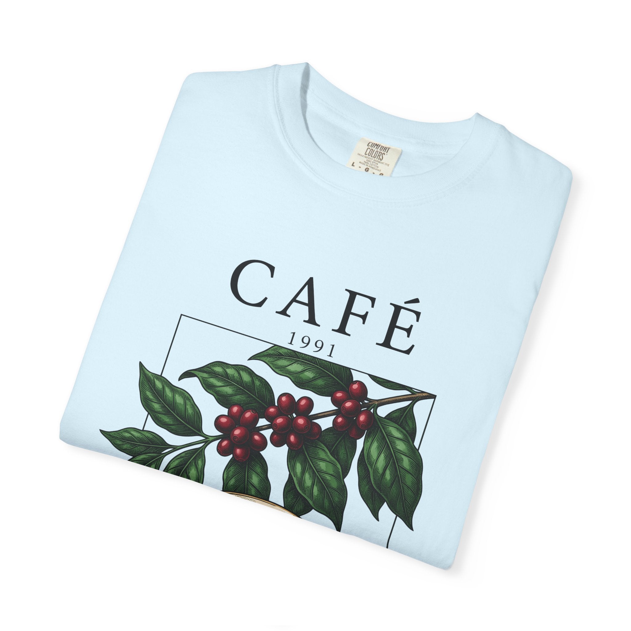 Espresso Cup Shirt Coffee Floral Gift Women Nostalgic Tee Coffee Mug T-Shirt Coffee Fan Vintage Tshirt Botanical Graphic Doodle Coffee Grain