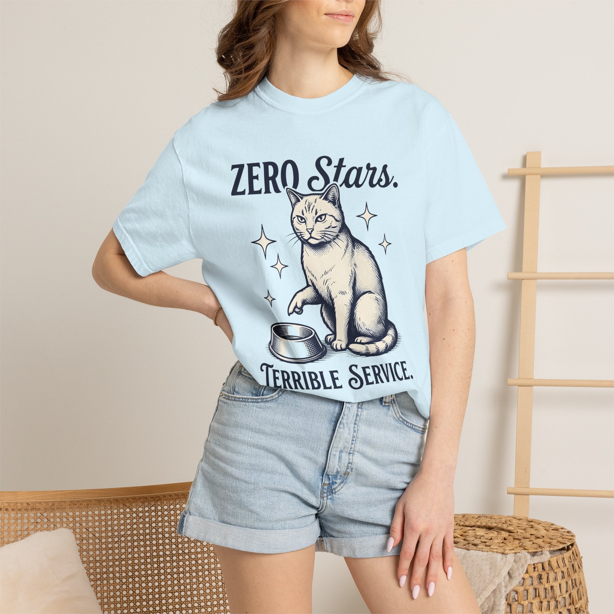 Kitty Art Shirt Cat Satire Gift Women Sketch Tee Cat T-Shirt Cat Fan Cat Illustration Graphic Line Art Food Dish Tshirt