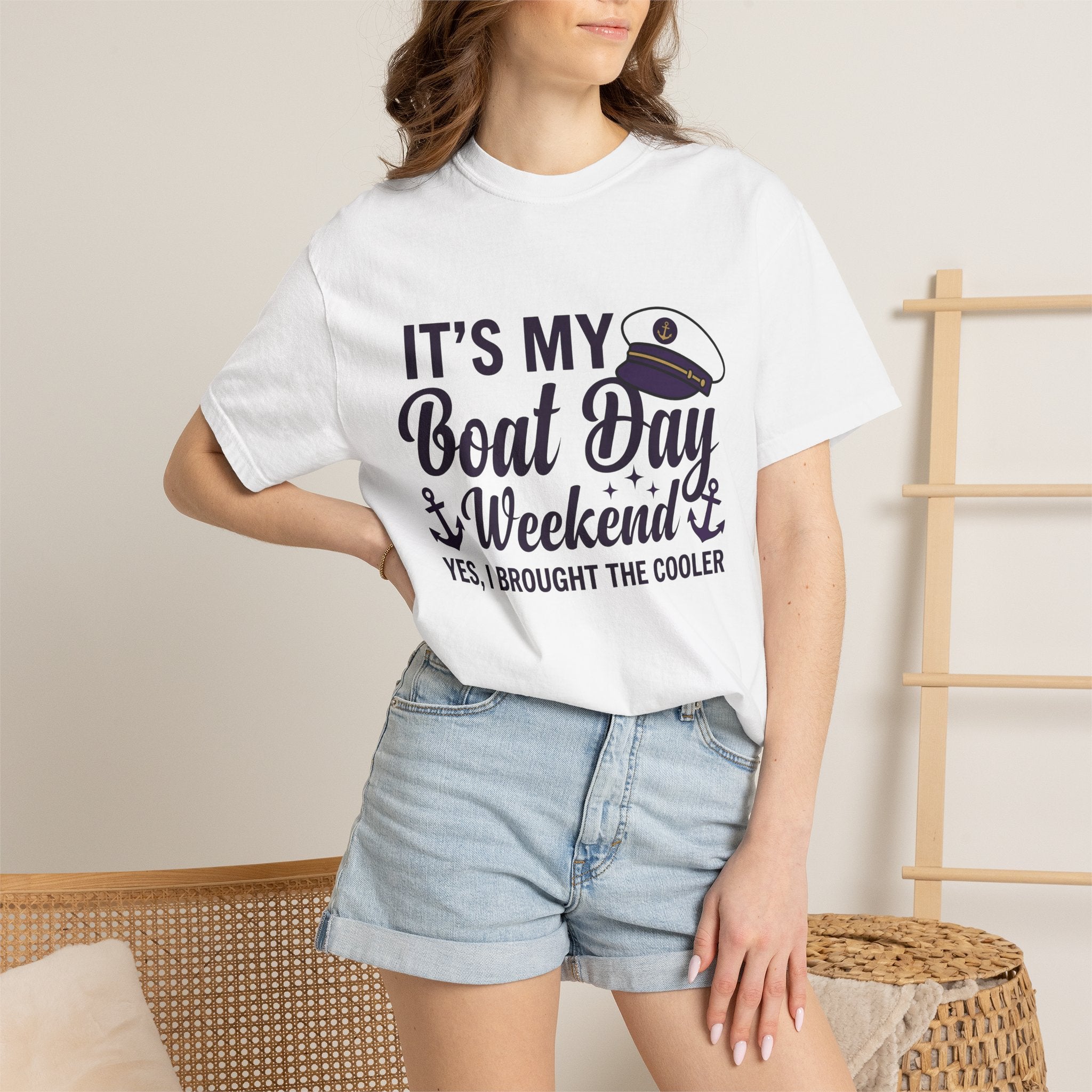 Captain Hat Shirt Boating Summer Gift Women Bold Tee Captain Cap T-Shirt Sailor Fan Sailboat Tee Graphic Summer Design Retro Anchor Tshirt