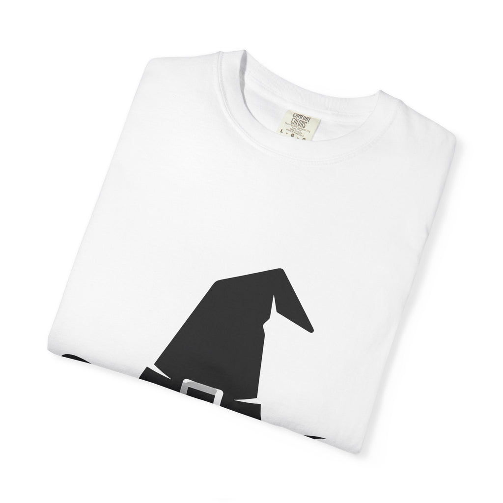 Witch Hat Shirt Halloween Horror Gift Women Simple Tee Pointed Hat T-Shirt Spooky Fan Witchy Tshirt Horror Graphic Retro Clasp Tshirt