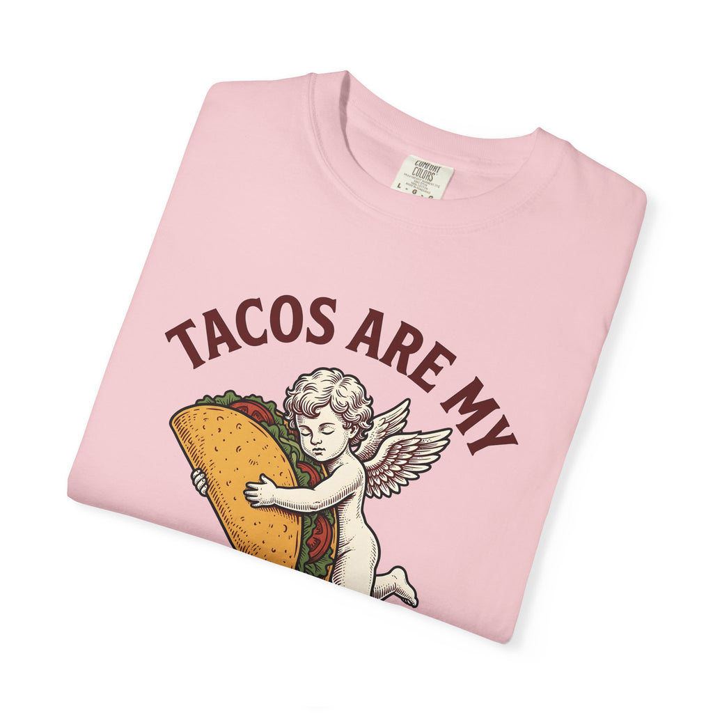 Heart Taco Shirt Valentine's Day Meals Gift Women Classic Tee Taco T-Shirt Valentine Fan Retro Tshirt Food Graphic Doodle Angel Wings Tshirt