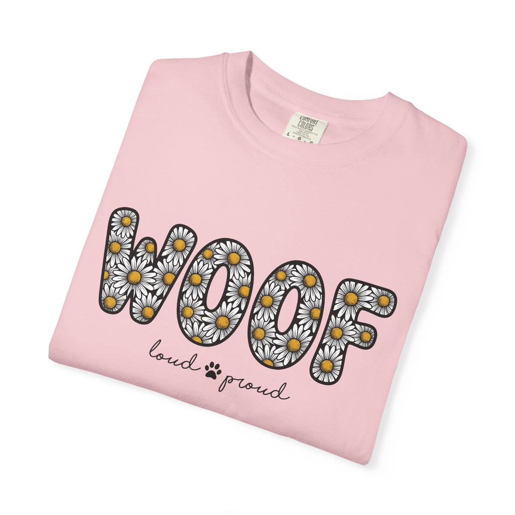 Daisy Bloom Text Shirt Dog Garden Gift Women Hippie Tee Flower T-Shirt Dog Fan Boho Tshirt Yard Graphic Vintage Animal Track Tshirt