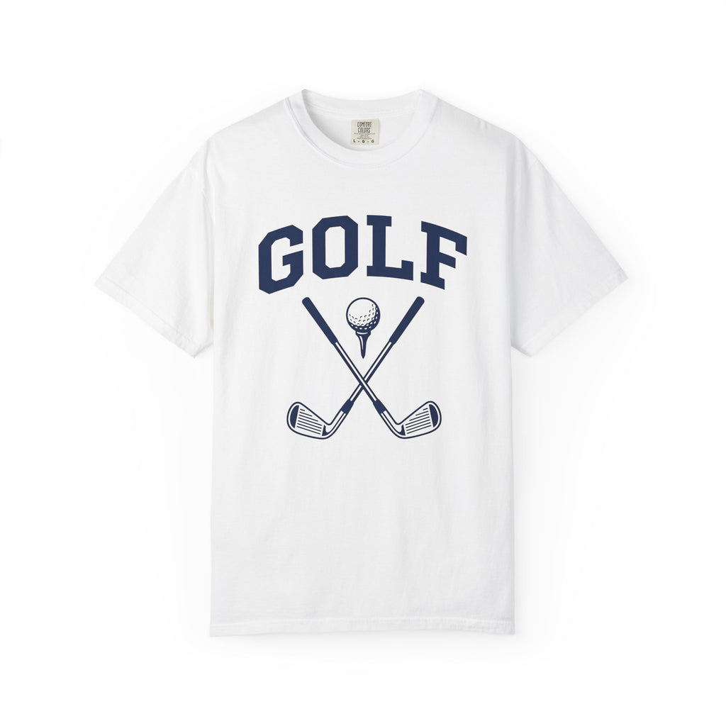 Golf Clubs Shirt Golf Pastime Gift Women Bold Tee Golf Irons T-Shirt Golfer Fan Golfing Tshirt Leisure Graphic Retro Golf Ball Tshirt