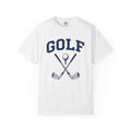 Golf Clubs Shirt Golf Pastime Gift Women Bold Tee Golf Irons T-Shirt Golfer Fan Golfing Tshirt Leisure Graphic Retro Golf Ball Tshirt