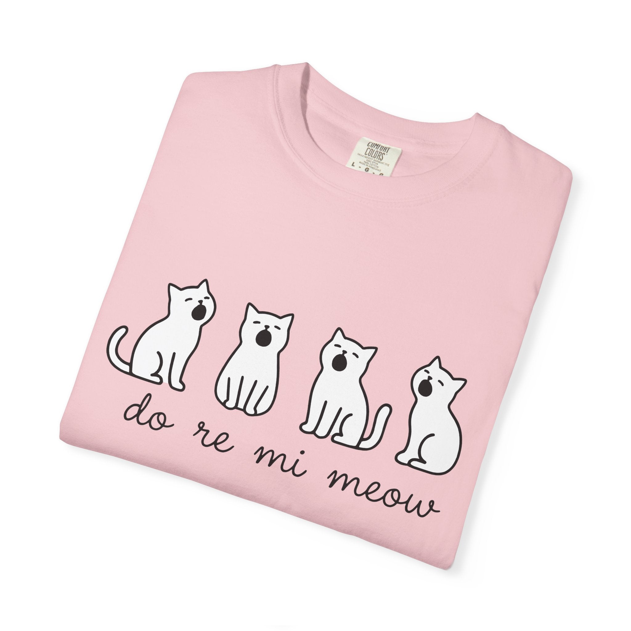 Singing Kittens Shirt Cat Joke Gift Women Hand Drawn Tee Kitty T-Shirt Cat Fan Illustrated Tshirt Prank Graphic Simple Song Tshirt
