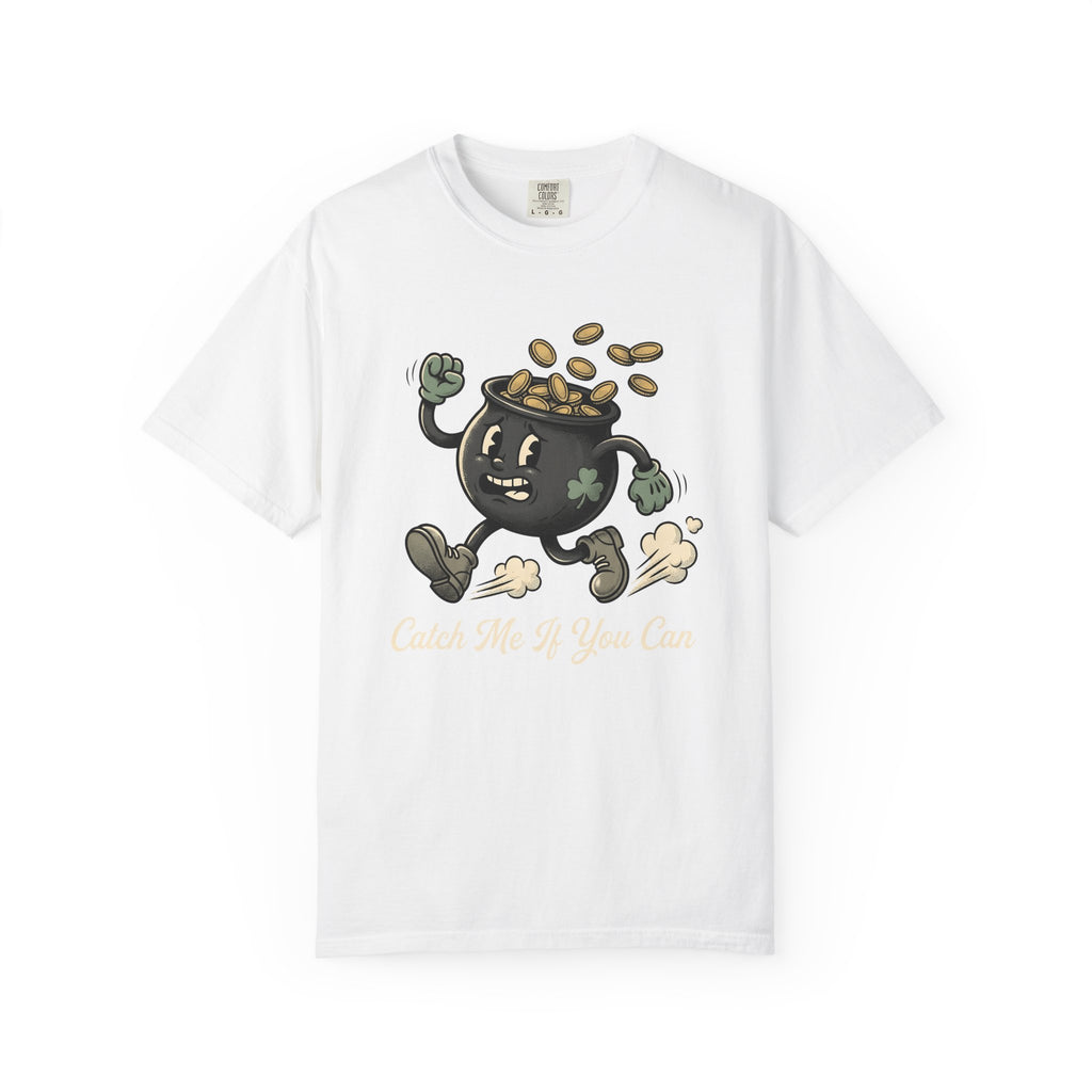Pot Gold Character Shirt St Patrick's Day Irish Gift Women Cartoon Tee Leprechaun T-Shirt St Patricks Fan Comic Tshirt Celtic Graphic