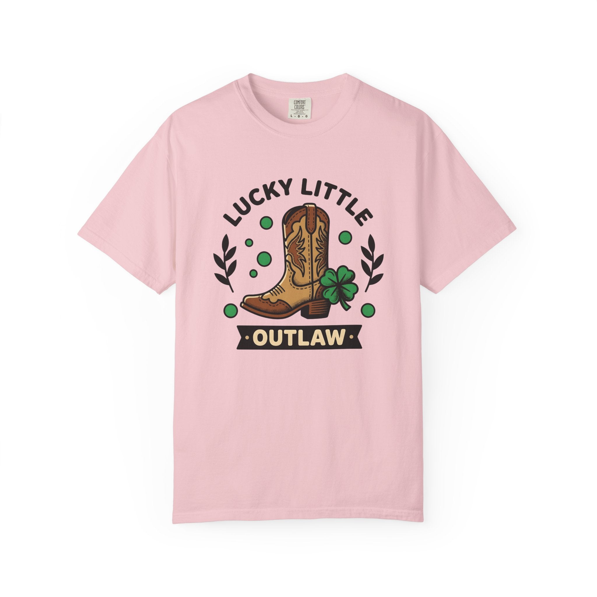 Cowgirl Boot Shirt St. Patrick's Day Ranch Gift Women Hand Drawn Tee Boot T-Shirt Luck Fan Illustrated Tshirt Farmhouse Graphic Classic Four