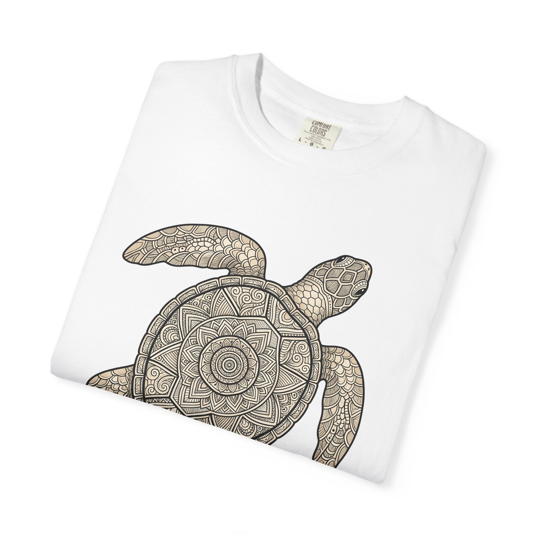 Marine Turtle Shirt Animals Environment Gift Women Paisley Tee Sea Turtle T-Shirt Wildlife Fan Conservation Graphic Folk Decoration Tshirt