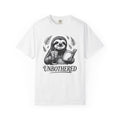 Slow Sloth Shirt Animals Satire Gift Women Line Art Tee Sloth T-Shirt Wildlife Fan Minimalist Tshirt Parody Graphic Aged Palm Leaves Tshirt