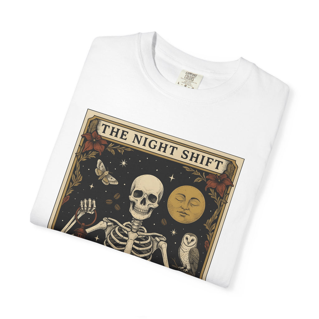 Skeleton Espresso Shirt Nurses Graveyard Gift Women Old School Tee Coffee T-Shirt Nurse Enthusiast Vintage Tshirt Cemetery Graphic Doodle