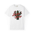 Prickly Plant Shirt Cowgirl Cowboy Gift Women Hand Drawn Tee Cactus T-Shirt Rodeo Fan Illustrated Tshirt Cowboy Graphic Folk Bloom Tshirt