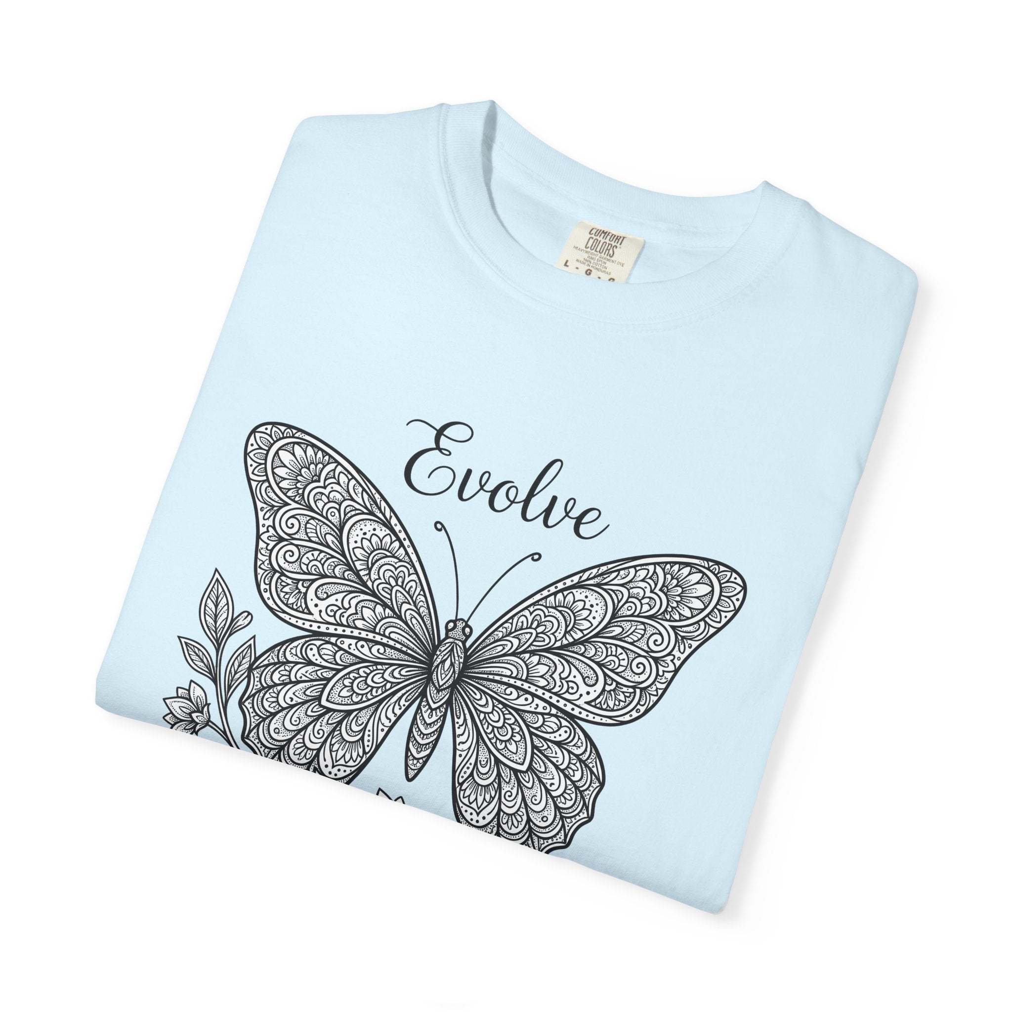 Butterfly Print Shirt Animals & Flowers Flora Gift Women Vintage Tee Butterfly T-Shirt Wildlife Fan Insect Tshirt Botanical Graphic Abstract