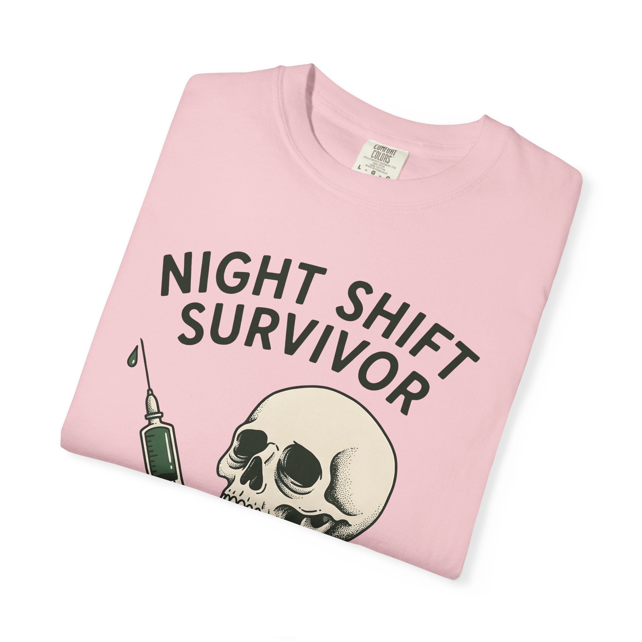 Skull Needle Shirt Nurses Fall Gift Women Traditional Tee Sewing T-Shirt Nurse Enthusiast Classic Tshirt Autumn Graphic Retro Bony Hand