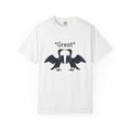 Cormorant Bird Shirt Funny Wildlife Gift Women Sketch Tee Shag T-Shirt Humor Fan Drawing Graphic Pastel Bird Pair Tshirt