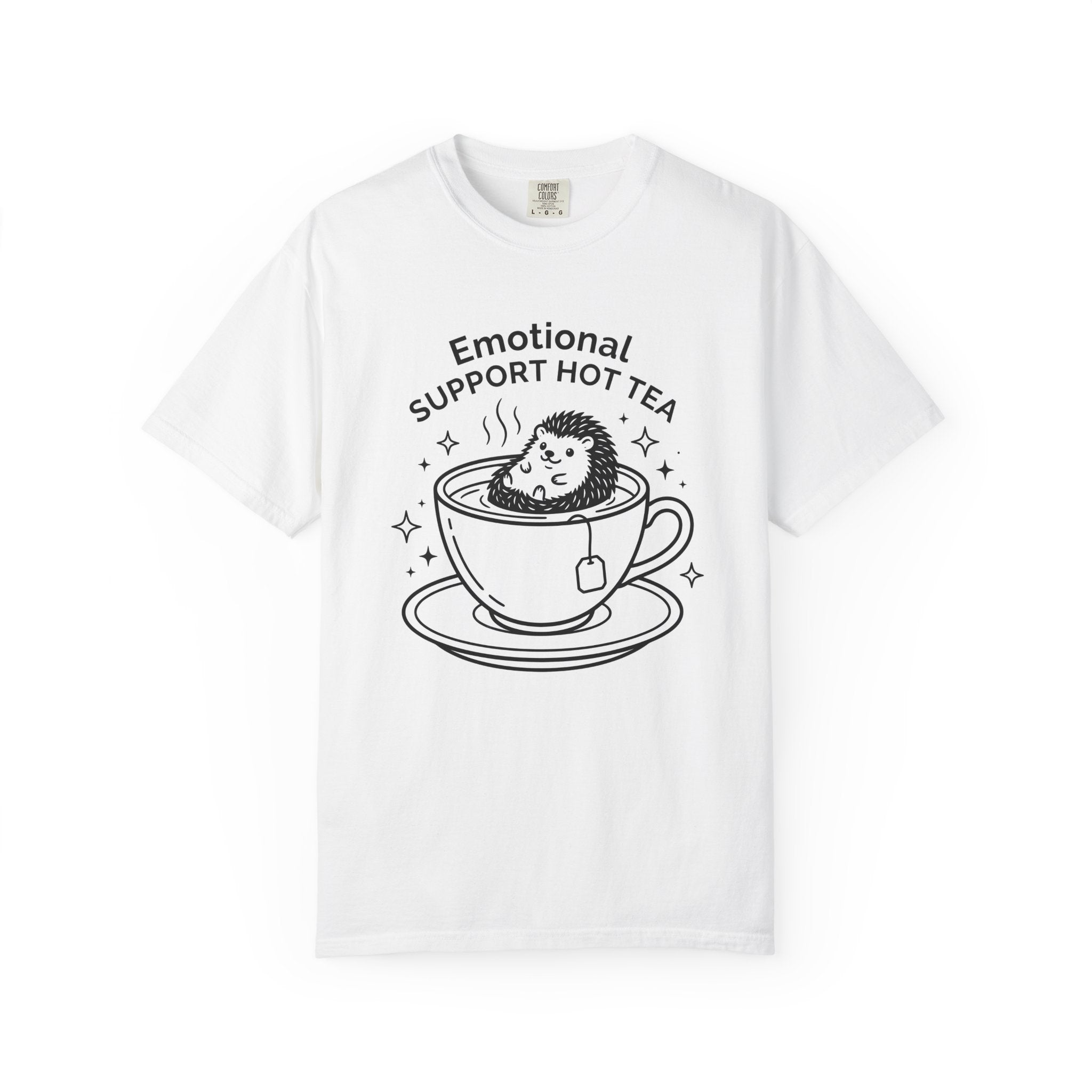 Hedgehog Cup Shirt Drinks Pets Gift Women Adorable Tee Mug T-Shirt Beverage Fan Coffee Cup Tshirt Animal Graphic Simple Sparkles Tshirt