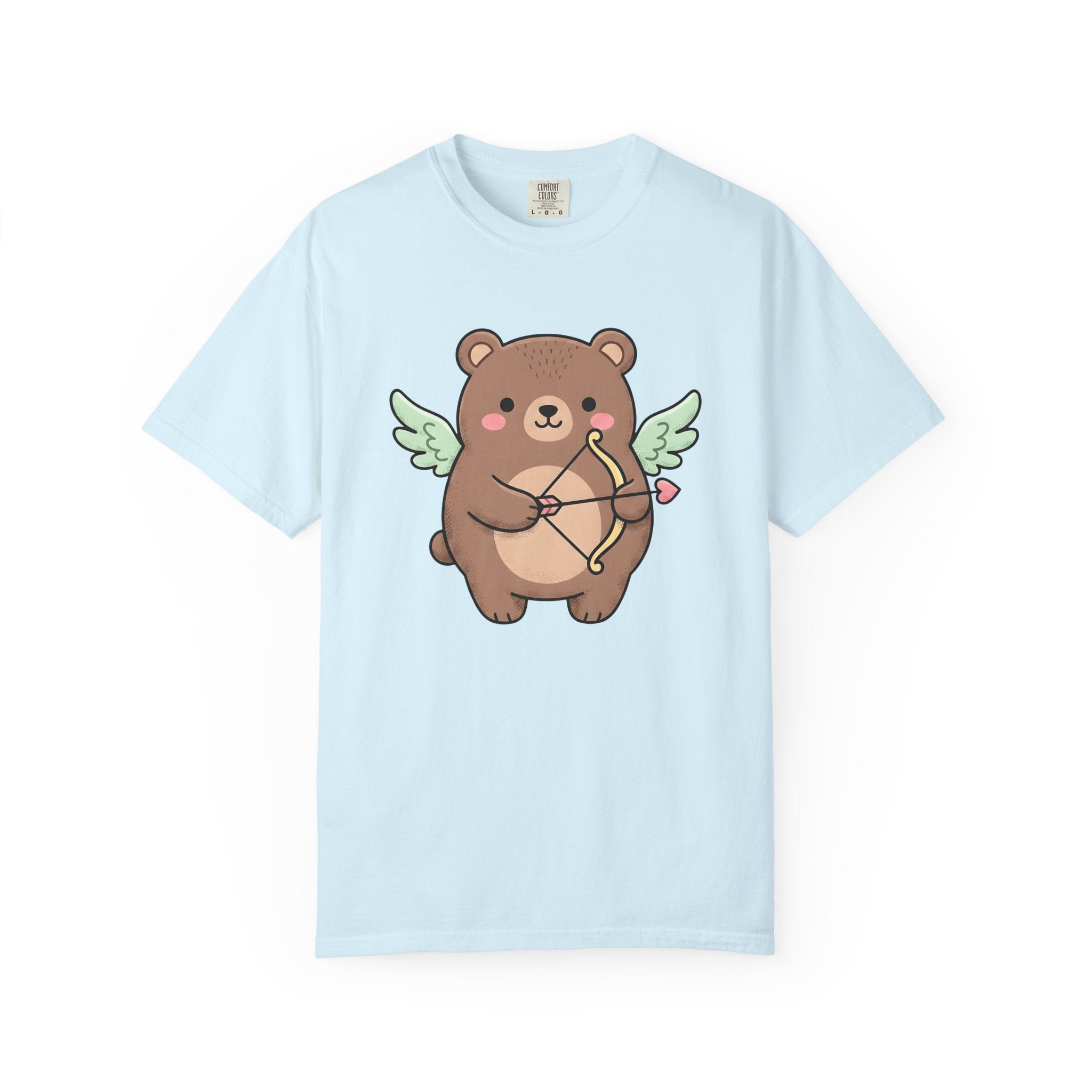 Cherub Bear Shirt Cute Romance Gift Women Cartoon Tee Teddy T-Shirt Kawaii Fan Comic Tshirt Love Graphic Sketch Cupid Arrow Tshirt