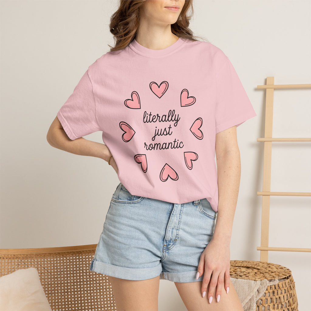 Pink Heart Graphic Shirt Romantic Valentine Gift Women Playful Tee Heart T-Shirt Romance Fan Cute Tshirt Love Graphic Minimalist Hand Drawn