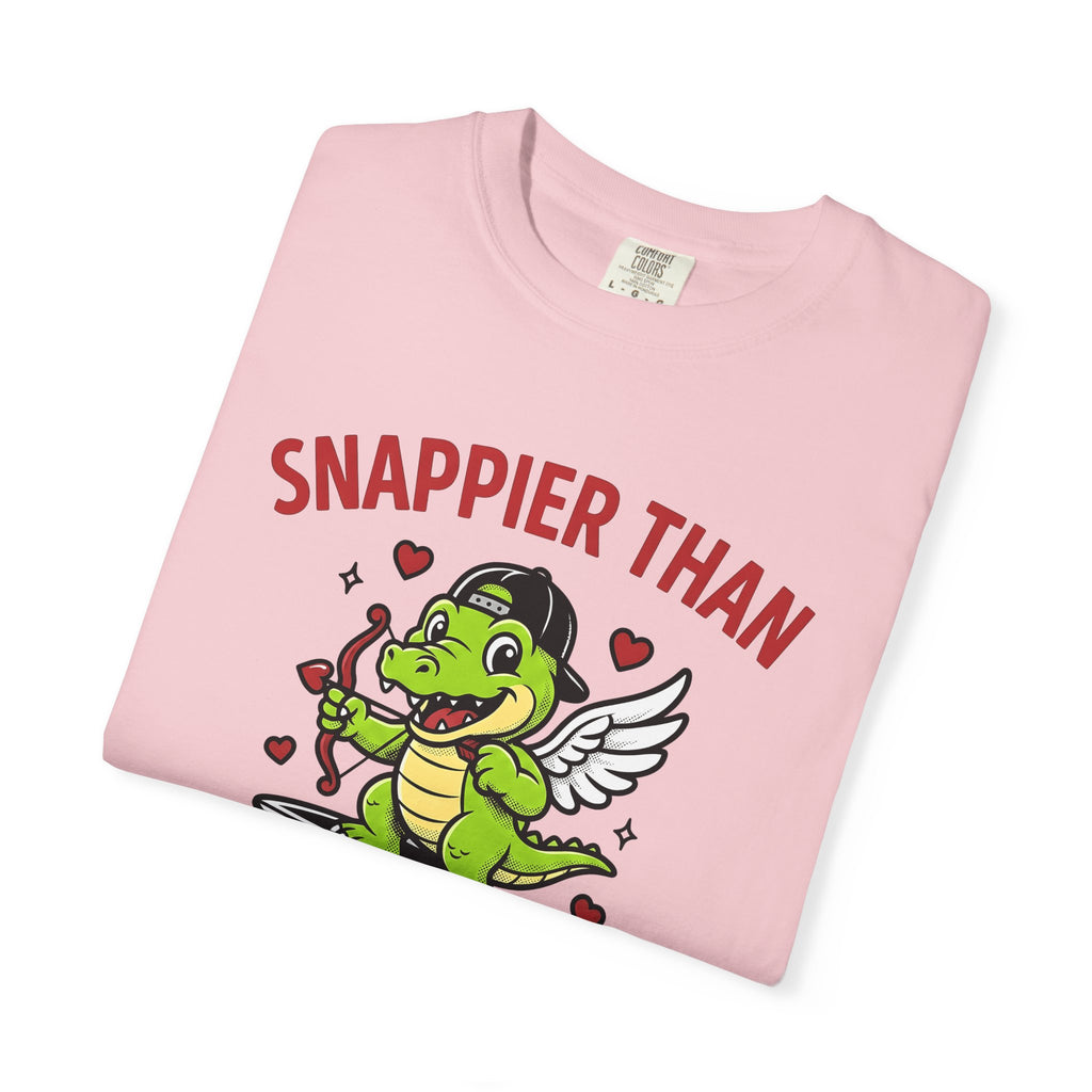 Alligator Cherub Shirt St. Valentine's Day Fauna Gift Women Anime Tee Gator T-Shirt Valentine Fan Manga Tshirt Wildlife Graphic Classic