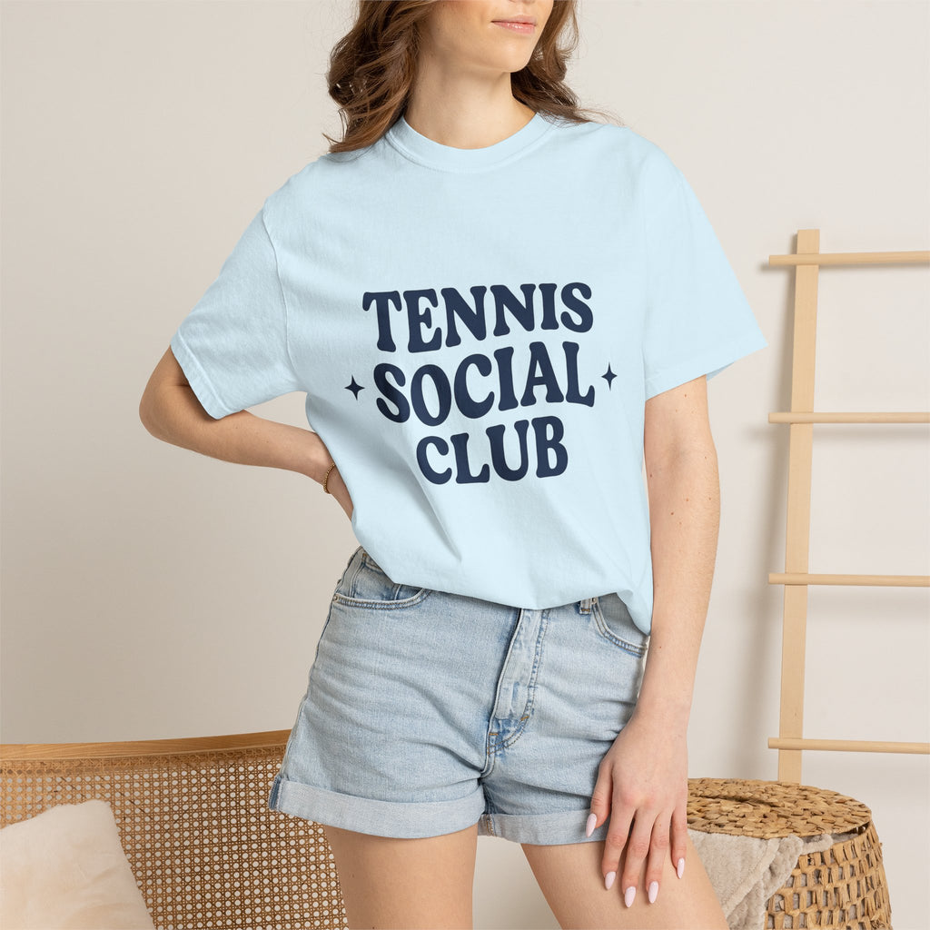 Old Text Design Shirt Tennis Squad Gift Women Distressed Tee Typography T-Shirt Player Enthusiast Vintage Tshirt Team Graphic Sleek Star