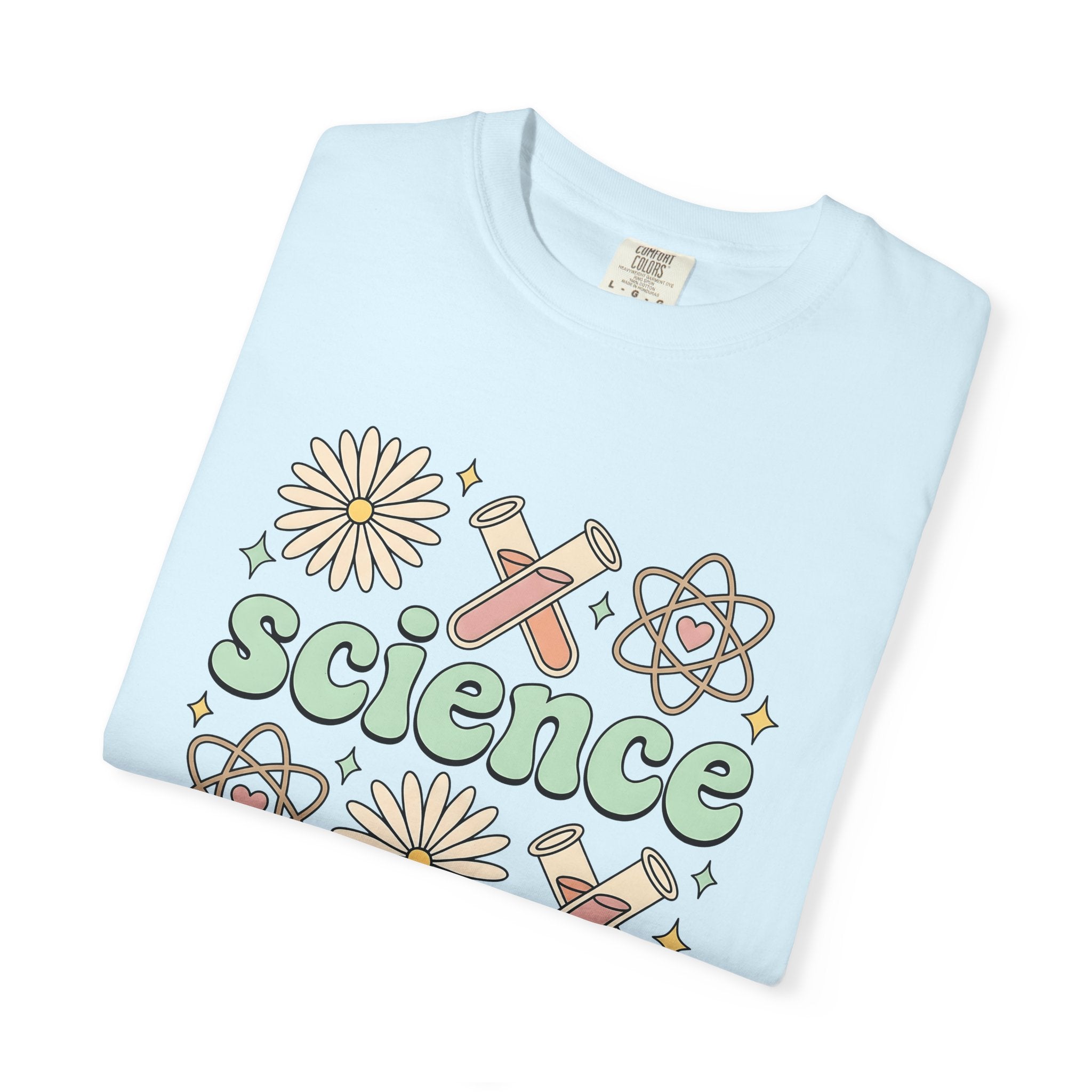 Science Drawing Shirt Teachers School Gift Women Cartoon Tee Scientific Illustration T-Shirt Educator Enthusiast Comic Tshirt Classroom