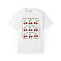 Cherry Graphic Shirt Nurses Food Gift Women Cute Tee Fruit T-Shirt Nurse Enthusiast Kawaii Tshirt Cuisine Graphic Hand Drawn Bow Tshirt