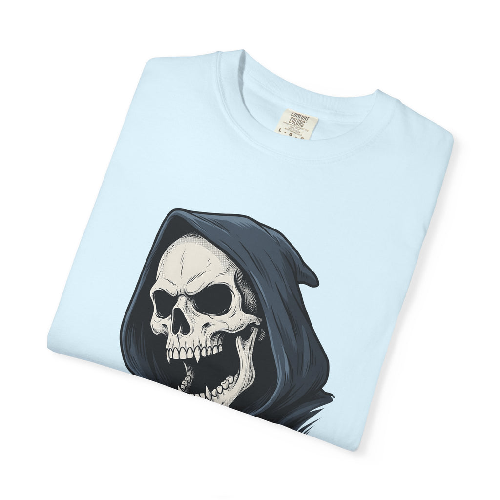 Grim Reaper Shirt Halloween Spooky Gift Women Tattoo Style Tee Death Harvester T-Shirt Horror Fan Dark Art Tshirt Creepy Graphic Gothic