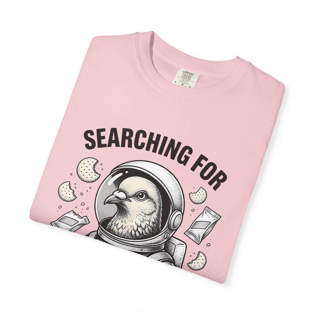 Space Bird Shirt Funny Pet Gift Women Cartoon Tee Bird T-Shirt Humor Fan Comic Tshirt Animal Graphic Retro Biscuit Tshirt
