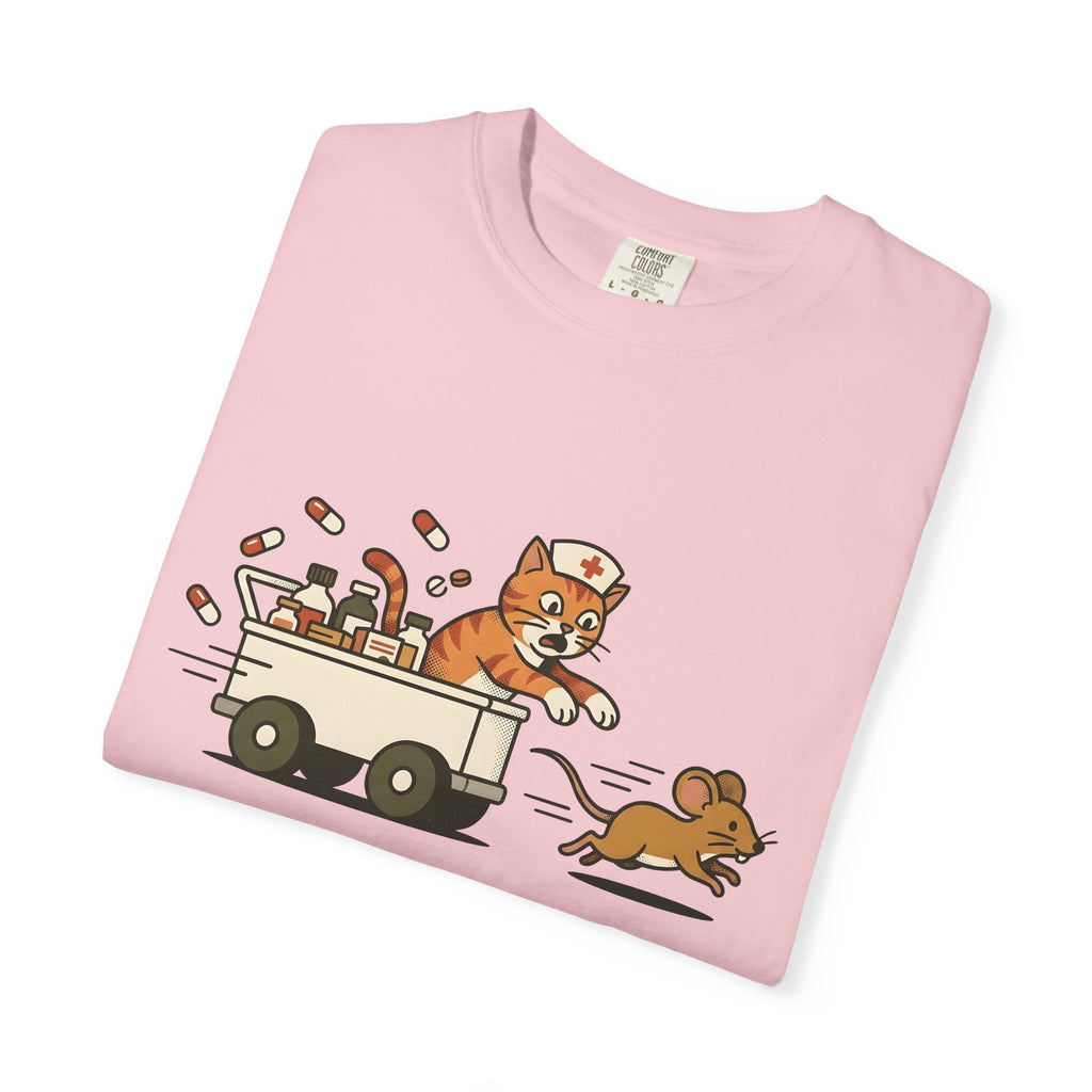 Medical Cat Shirt Nurses Wildlife Gift Women Line Art Tee Vet Cat T-Shirt Nurse Enthusiast Veterinary Tshirt Wildlife Graphic Pop Art Nurse