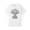 Fungus Flower Shirt Valentine's Day Outdoors Gift Women Rustic Tee Mushroom T-Shirt Valentine Fan Vintage Tshirt Wilderness Graphic Sketch